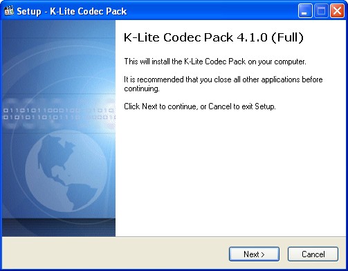 Кодек для видео и аудио файлов klcodec425f.exe